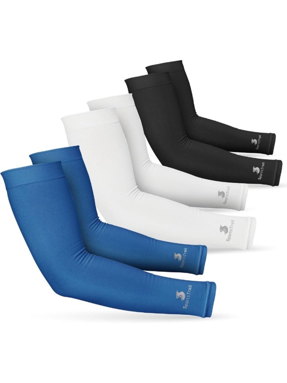 SportsTrail Cooling Arm Sleeves for Men & Women – Breathable, UV Sun Protection